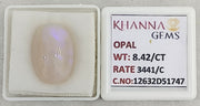 8.42/CT Natural FIRE OPAL with Govt. Lab Certificate-12632D51747